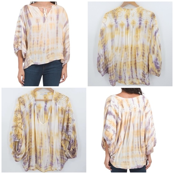 Young Fabulous & Broke Tops - NWT! Young Fabulous & Broke Eyelet Poet Blouse Top 29”